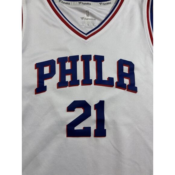 Philadelphia 76ers Joel Embiid #21 Jersey & Shorts Set Fanatics Youth Large NBA - Picture 4 of 8